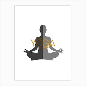 Yoga, the sport of yoga, the sport of meditation, relaxation, inspiring rest and meditation, a distinctive and exceptional work of art that embodies yoga.3 Art Print