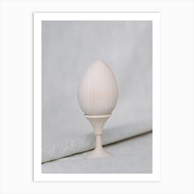 Egg On A Stand Art Print