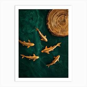 Fishes In The Water Art Print