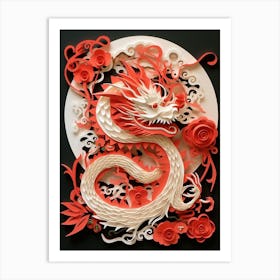 Chinese New Year Dragon Traditional Chinese Style 2 Art Print