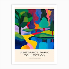 Abstract Park Collection Poster Battersea Park London 8 Art Print