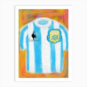 Argentina Soccer Shirt 1986 Art Print