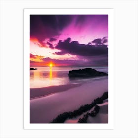 Sunset On The Beach 900 Art Print