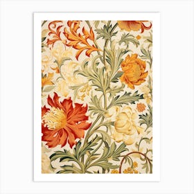 Floral Wallpaper 36 Art Print