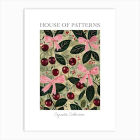 Tropical Bows 2 Pattern Poster Art Print