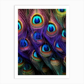 Peacock Feathers 7 Art Print