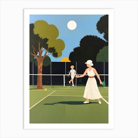 Tennis Court 2 Art Print