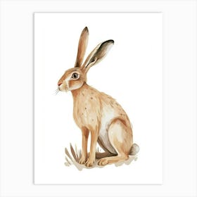 Belgian Hare Kids Illustration 3 Art Print