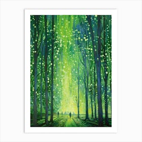 Green Illuminations Art Print