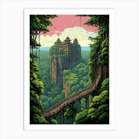 Tambopata National Park Pixel Art 4 Art Print