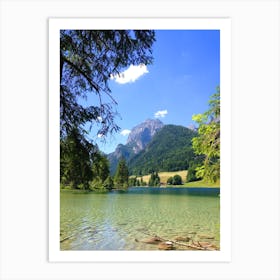 Lake In The Alps Art Print