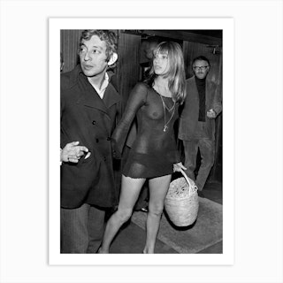 Jane Birkin And Serge Gainsbourg Art Print