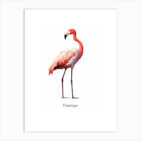 Flamingo Kids Animal Poster Art Print