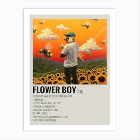 Flower Boy 2017 Poster Art Print