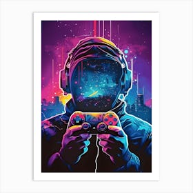 Video Game Player Art Print