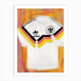 Germany Soccer Jersey 1990 Art Print