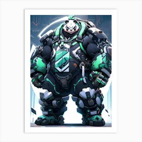 Overwatch Character Panda Art Print