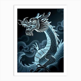 Blue Dragon 5 Art Print