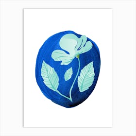 Blue Flower 14 Art Print