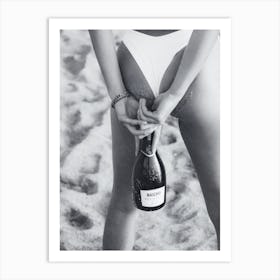 Champagne On The Beach Art Print