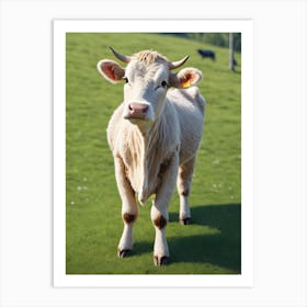 Cow In The Field 1 Art Print