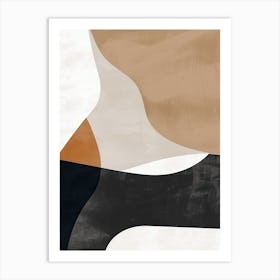 Cascading Calm Minimalist Style Art Print