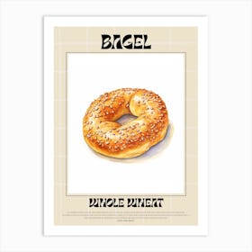 Whole Wheat Bagel 7 Art Print