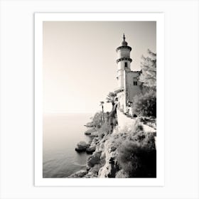 Antalya, Turkey, Photography In Black And White 1 Art Print