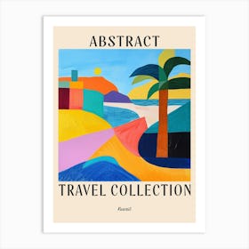 Abstract Travel Collection Poster Kuwait 1 Art Print