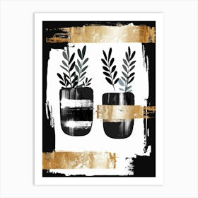 Two Potted Plants 1 Art Print