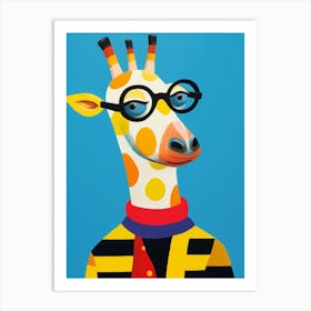 Little Giraffe 1 Wearing Sunglasses Art Print