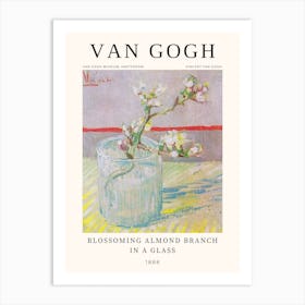 Blossoming Almond Branch In A Glass, Van Gogh Art Print