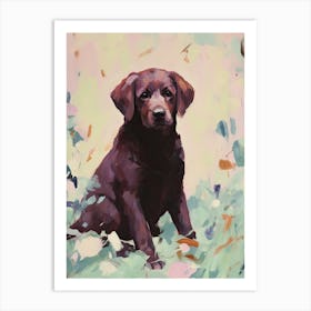A Newfoundland Dog Painting, Impressionist 3 Art Print