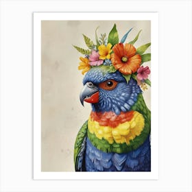 Colorful Parrot 4 Art Print