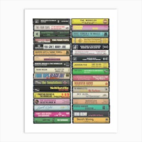 Motown Music - Cassette Print Art Print