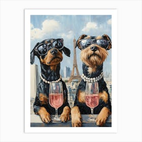 Airedale Whimsy 19 Art Print