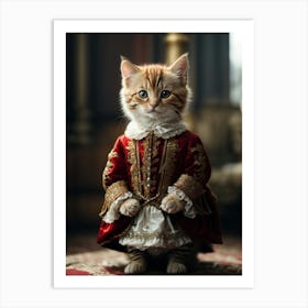 Cat In Costume 5 Art Print