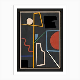 Modern Abstract Minimal Shapes 44 Art Print