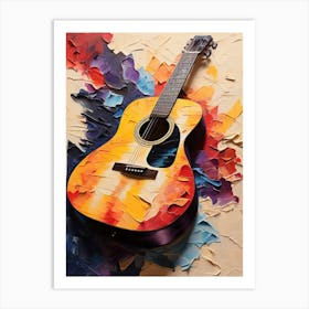 Guitar Painting Art Print