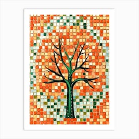 Mosaic Tree 2 Art Print