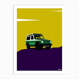 1987 Mercedes G Wagon - army pop green Art Print