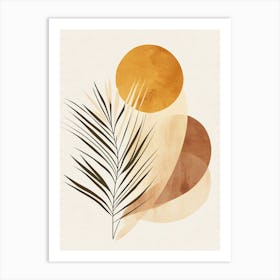 Abstract Of Palm Leaves Art Print