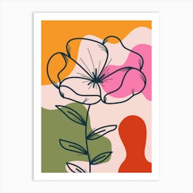 Abstract Flower 2 Art Print