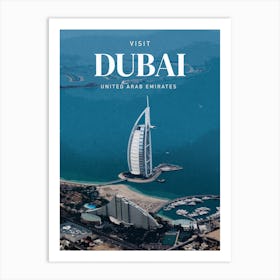 Travel Dubai United Arab Emirates Art Print