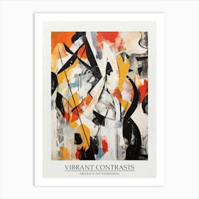 Vibrant Contrasts Abstract Poster Art Print