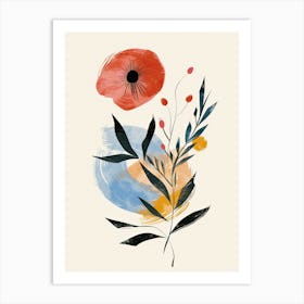 Retro Harmony Mid Century Style Art Print