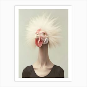 Ap Surreal Chicken Portrait 2 August 2024 Art Print