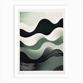 Celestial Chromatics; Risograph Vintage Abstracts Art Print