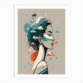 Portrait Of A Woman Art Print