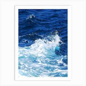 Blue Ocean Waves 1 Art Print